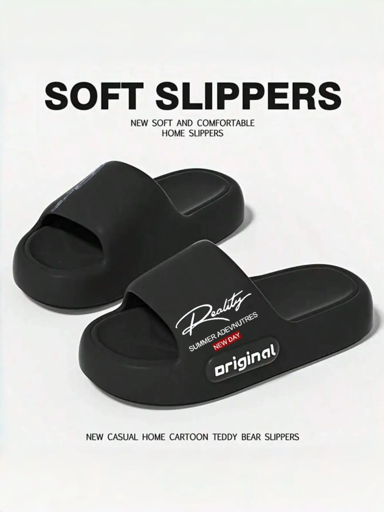 New Casual Innovative Design Men's Slippers Eva Soft Sole Lightweight Home Slippers High Quality Exclusive Brand Slippers