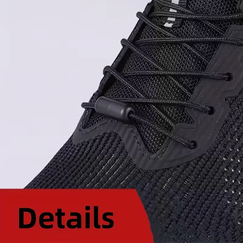 Quick-Tie Casual Sneaker Laces, No-Tie Locking System - Plastic Rotating Shoelace Fasteners - Secure Lock Sport Shoe Accessories