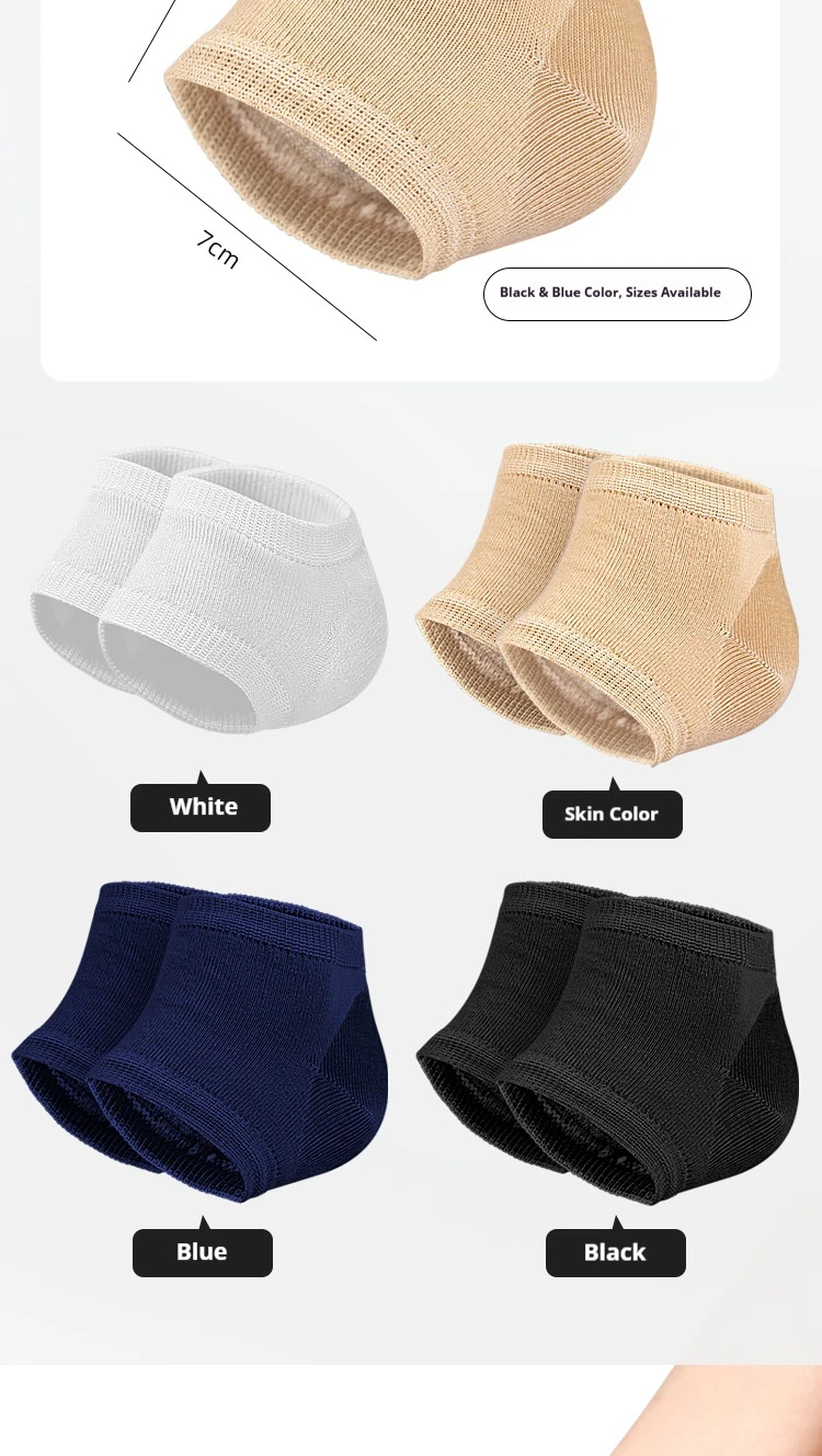 Heel Protectors Gel Heel Protectors Anti Cracked Feet Half Size Socks Unisex Foot Care Pads 2Pcs/4Pcs
