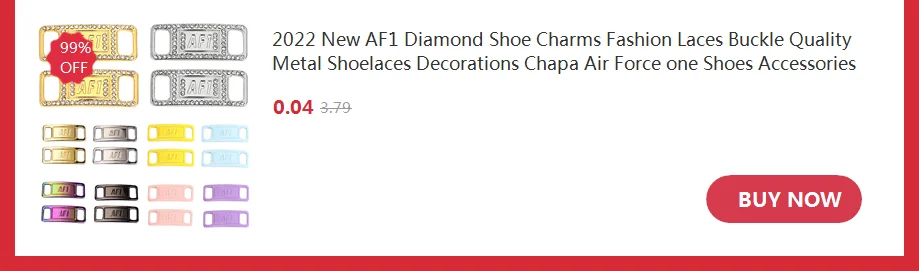 1Pair AF1 Shoelaces buckle Shoelace Buckle Metal Shoelaces Accessories Metal Lace Lock DIY Sneaker Kits Metal Lace Buckle