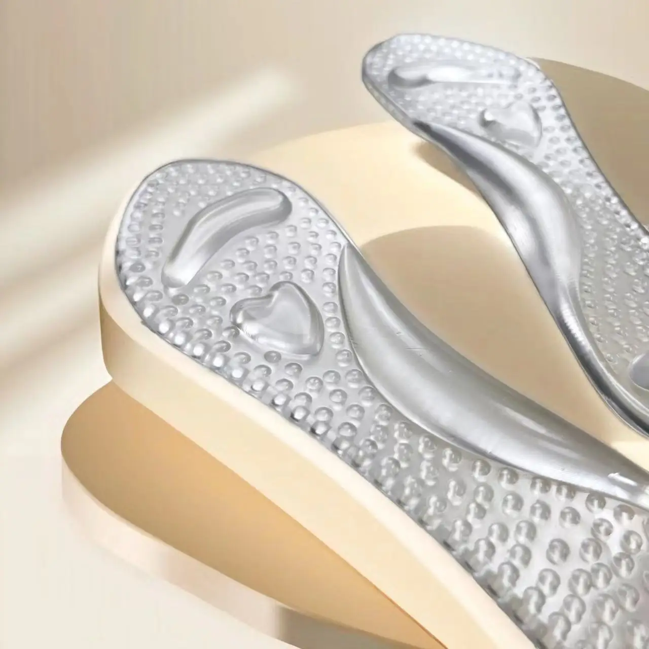 1 Pair of Silicone High Top Insoles for Men and Women, Non-Slip Shock-Absorbing Insoles, Soft and Flexible Shoes