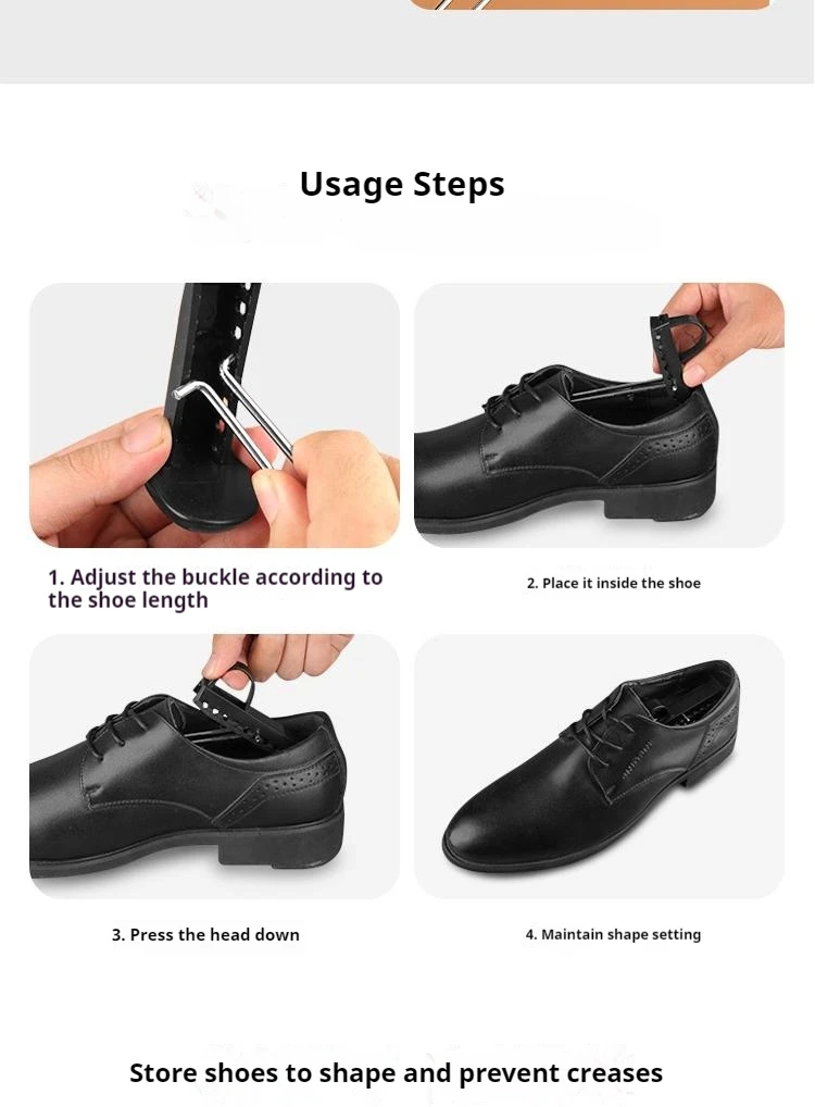 Unisex Shaping Anti Wrinkle Shoe Lasts Scalable Shoe Trees for Anti Deformation Inner Support Shoes Stretcher 1Pair/2Pair