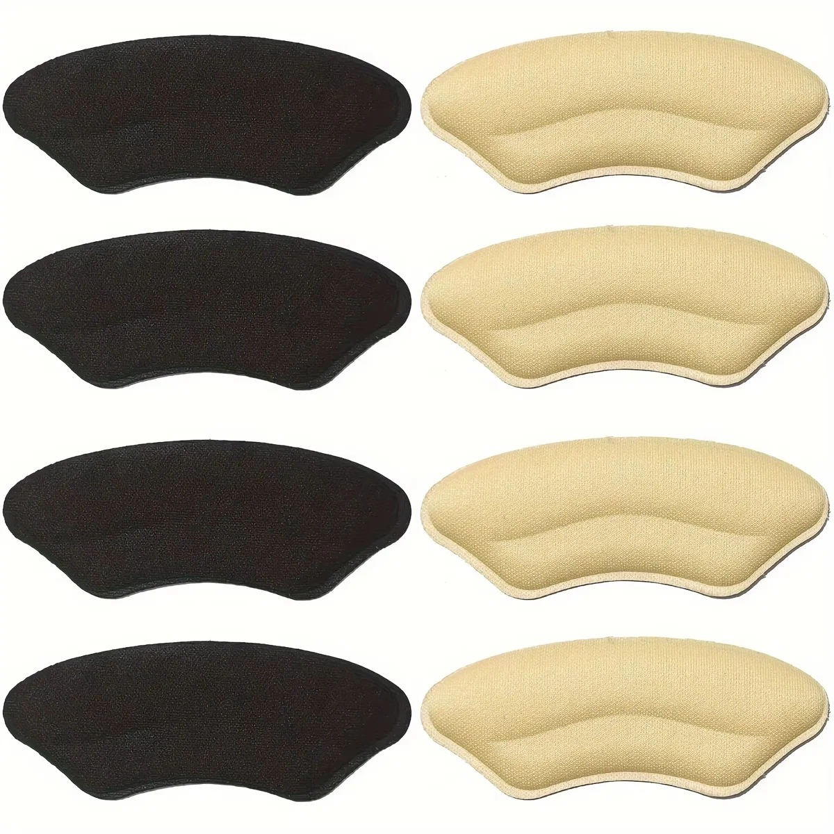 8-Pack Heel Pads for Too Big Shoes Self-Adhesive Heel Protectors Heel Inserts Improve Shoe Fit And Comfort Prevent Heel Slippage