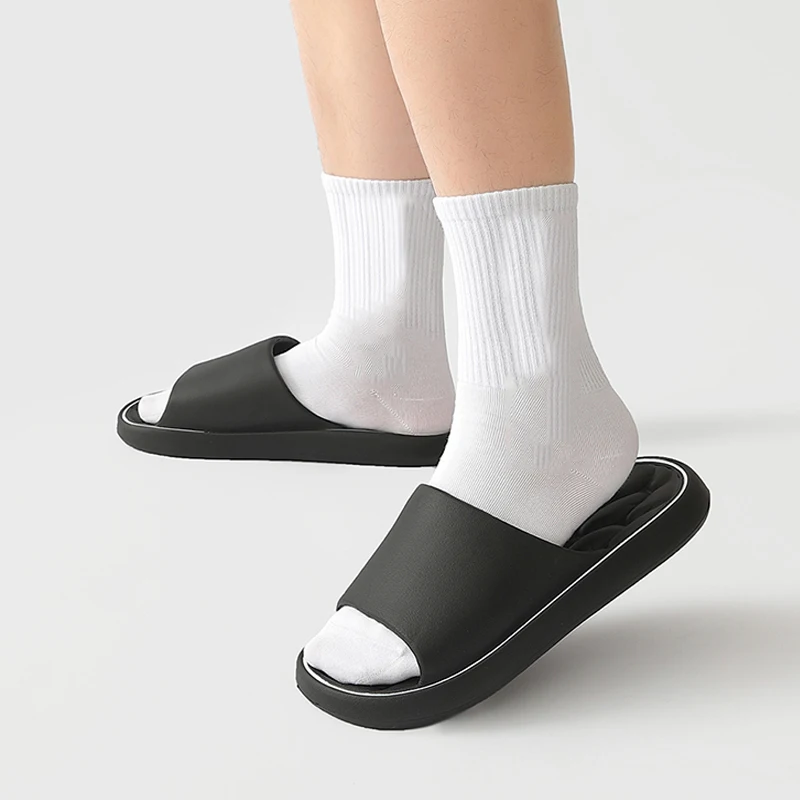 Big Size Men's Slippers Summer Ligtweight Indoor Home Bathroom Sandals Anti-Slip Soft EVA Sole Outdoor Beach Couple shoes