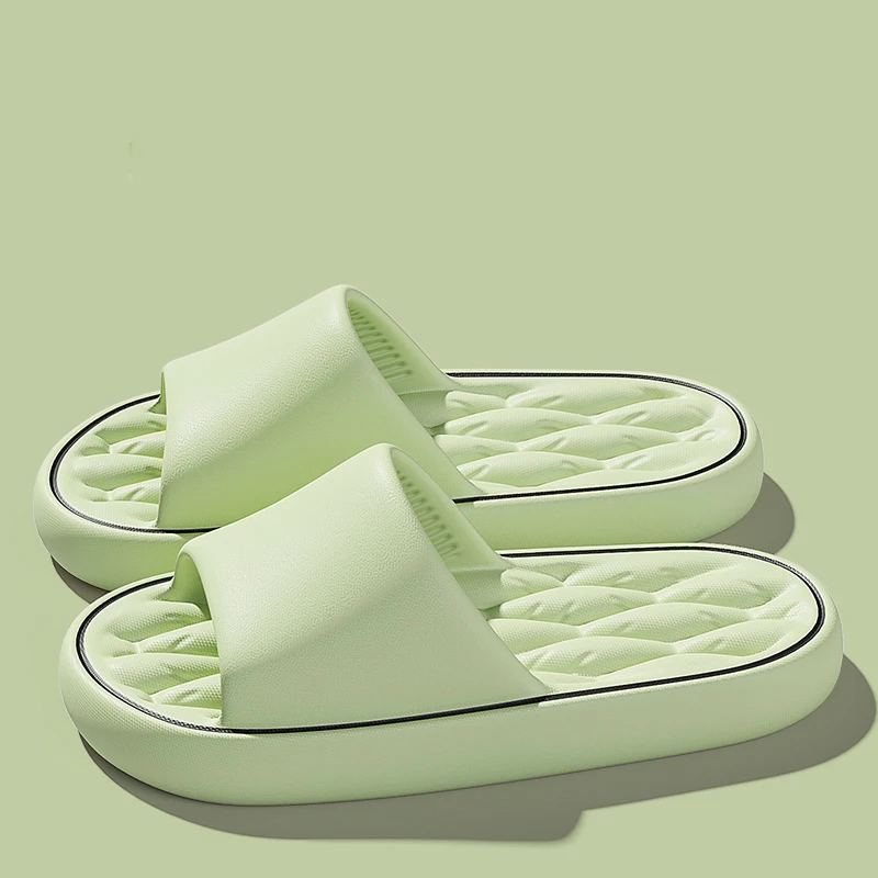 Big Size Men's Slippers Summer Ligtweight Indoor Home Bathroom Sandals Anti-Slip Soft EVA Sole Outdoor Beach Couple shoes