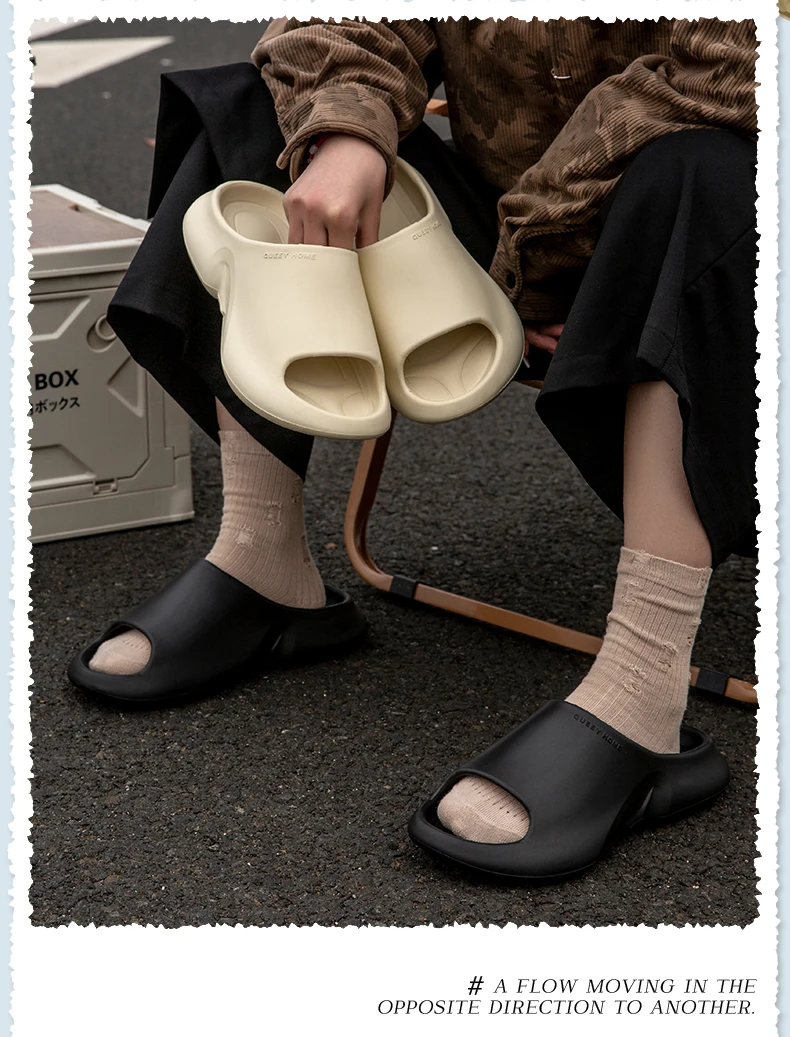 2025 New Fashion Men's Sports Shoes Non Slip Beach Sandals Indoor Outdoor High Quality EVA Slippers Comfortable Couple Slides