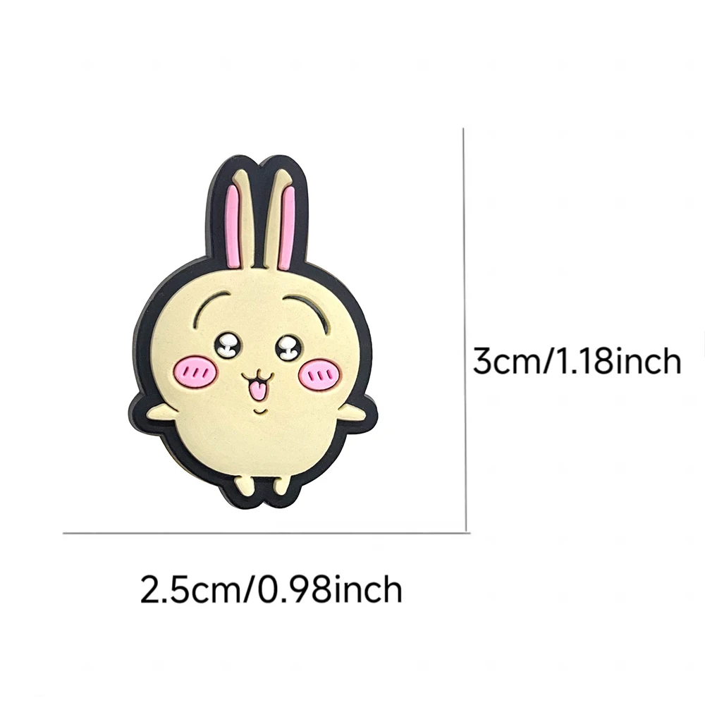 New 10pcs Creativity Cute Japan Cartoon Series PVC Shoe Accessories Fit Wristbands Hole Slipper DIY Detachable Fashion Gifts