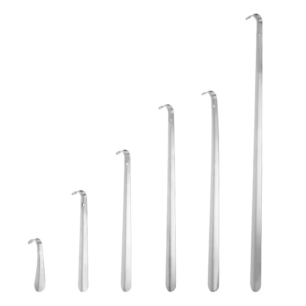 Extra Long Shoe Horn Stainless Steel Silver Shoes Remover Slip Shoe Pull Tool 30 42 52cm Shoehorn Lifter Aid for Men Women