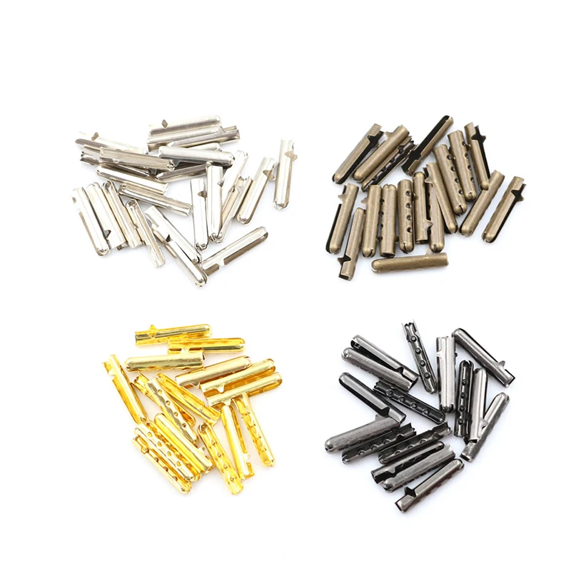50-500PCS DIY Shoelaces Repair Shoe Lace Tips Replacement End Shoelace Head Aglets Shoes Rope Head Rope Cip Tail Clamp Bullet