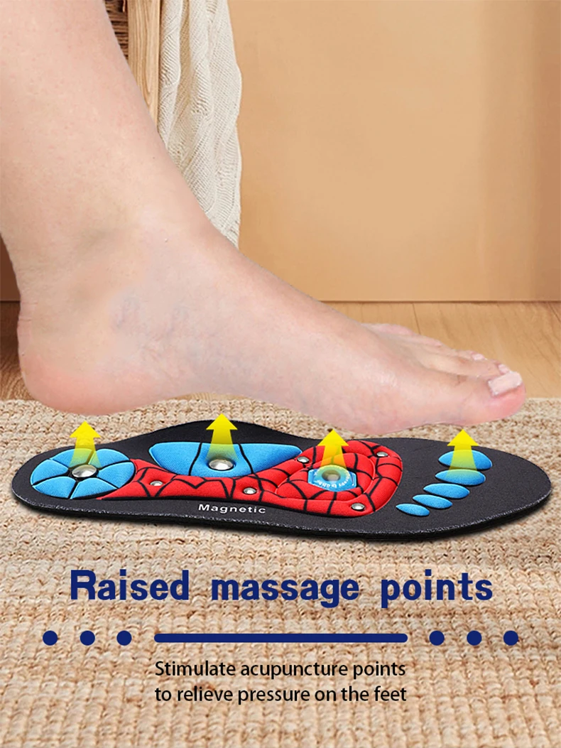 Magnetic Therapy Massage Insoles Men Foot Acupoint Massage Insoles Arch Support Orthopedic Insole Comfort Shoe Pads 1Pair/2Pair