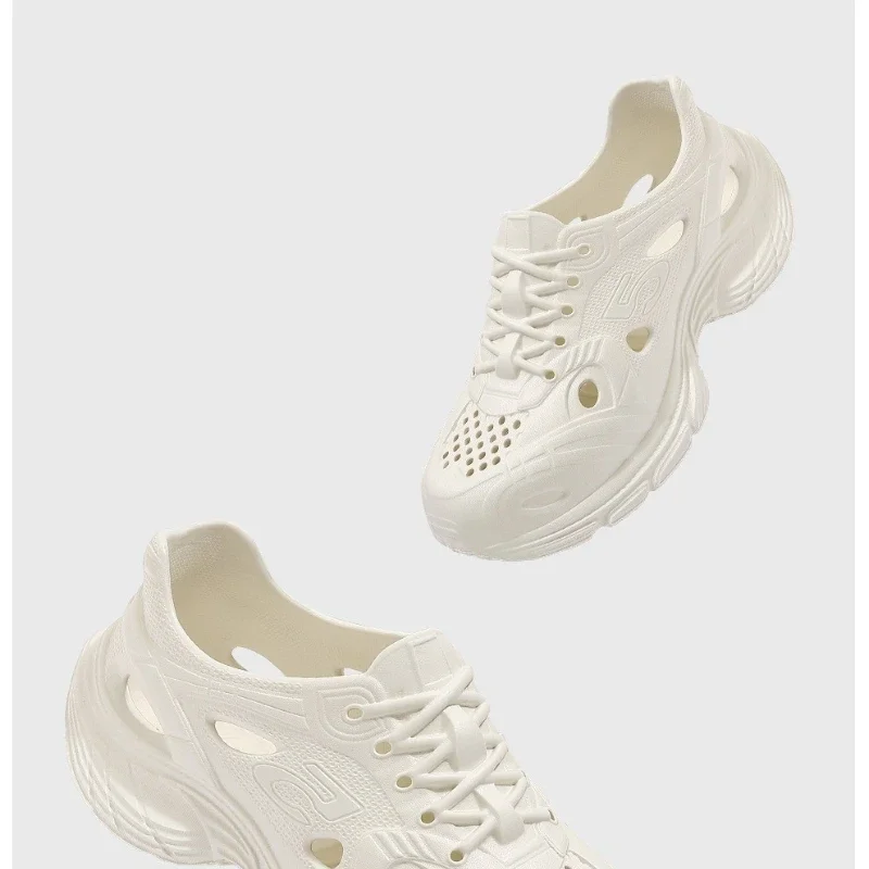 2026 Summer New Fashionable Thick Bottom Non Slip Hollow Breathable Women's Sports Shoes Beach Comfortable Sandals