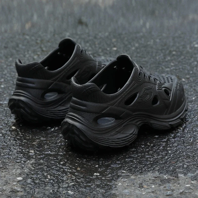 2026 Summer New Fashionable Thick Bottom Non Slip Hollow Breathable Women's Sports Shoes Beach Comfortable Sandals