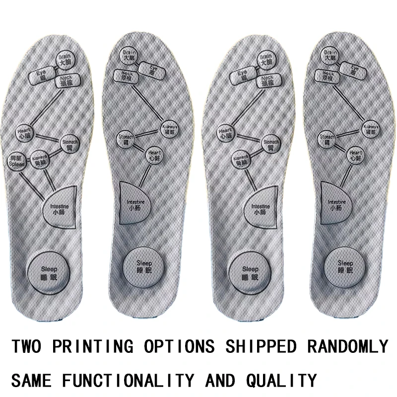 Foot Acupressure Insole Men Women Soft Breathable Sports Cushion Inserts Sweat-absorbing Deodorant Orthopedic Shoe Sole