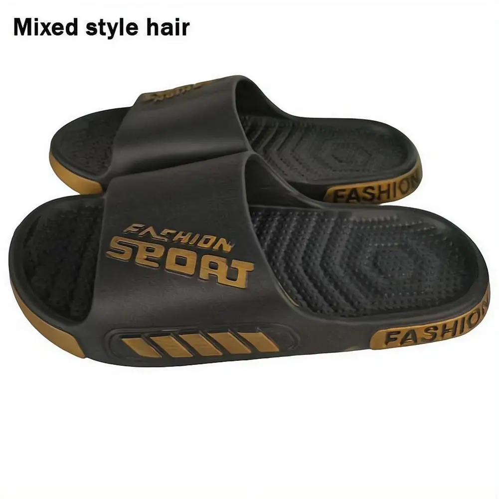Men Sport Slippers EVA Lightweight Non‑Slip Beach Shower Slipper Unisex Casual Open Toe Sandals For Bathroom Outdoor