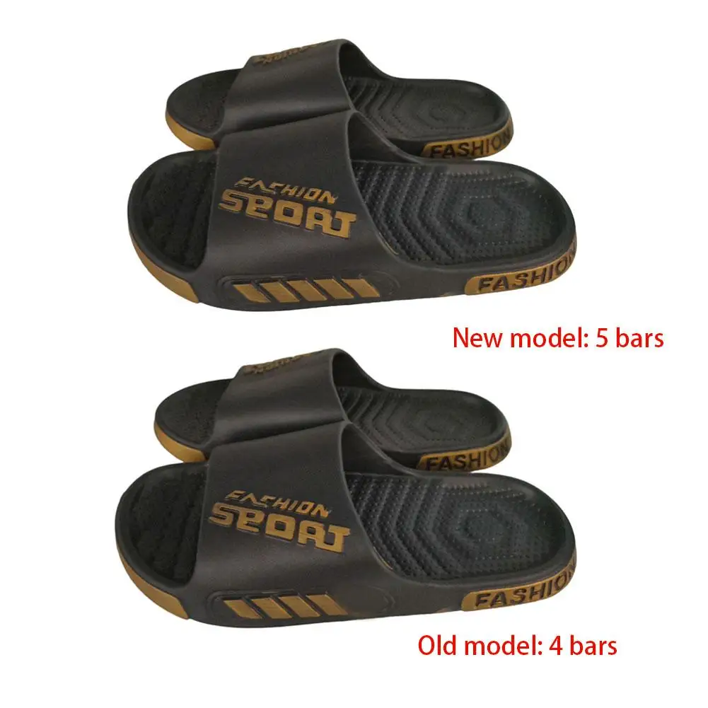 Men Sport Slippers EVA Lightweight Non‑Slip Beach Shower Slipper Unisex Casual Open Toe Sandals For Bathroom Outdoor