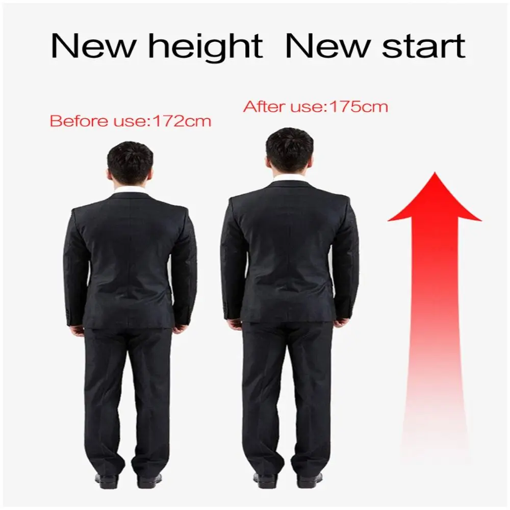 1Pair 2-6cm Insoles for Plantar Fasciitis Shoe Sole Invisible Height Increased Insole Silicone Heel Socks for Women Men Insoles
