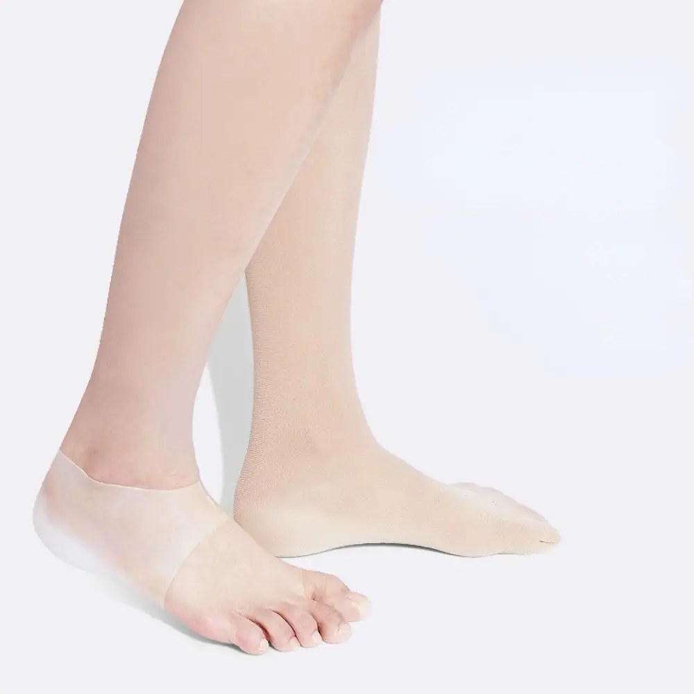 1Pair 2-6cm Insoles for Plantar Fasciitis Shoe Sole Invisible Height Increased Insole Silicone Heel Socks for Women Men Insoles