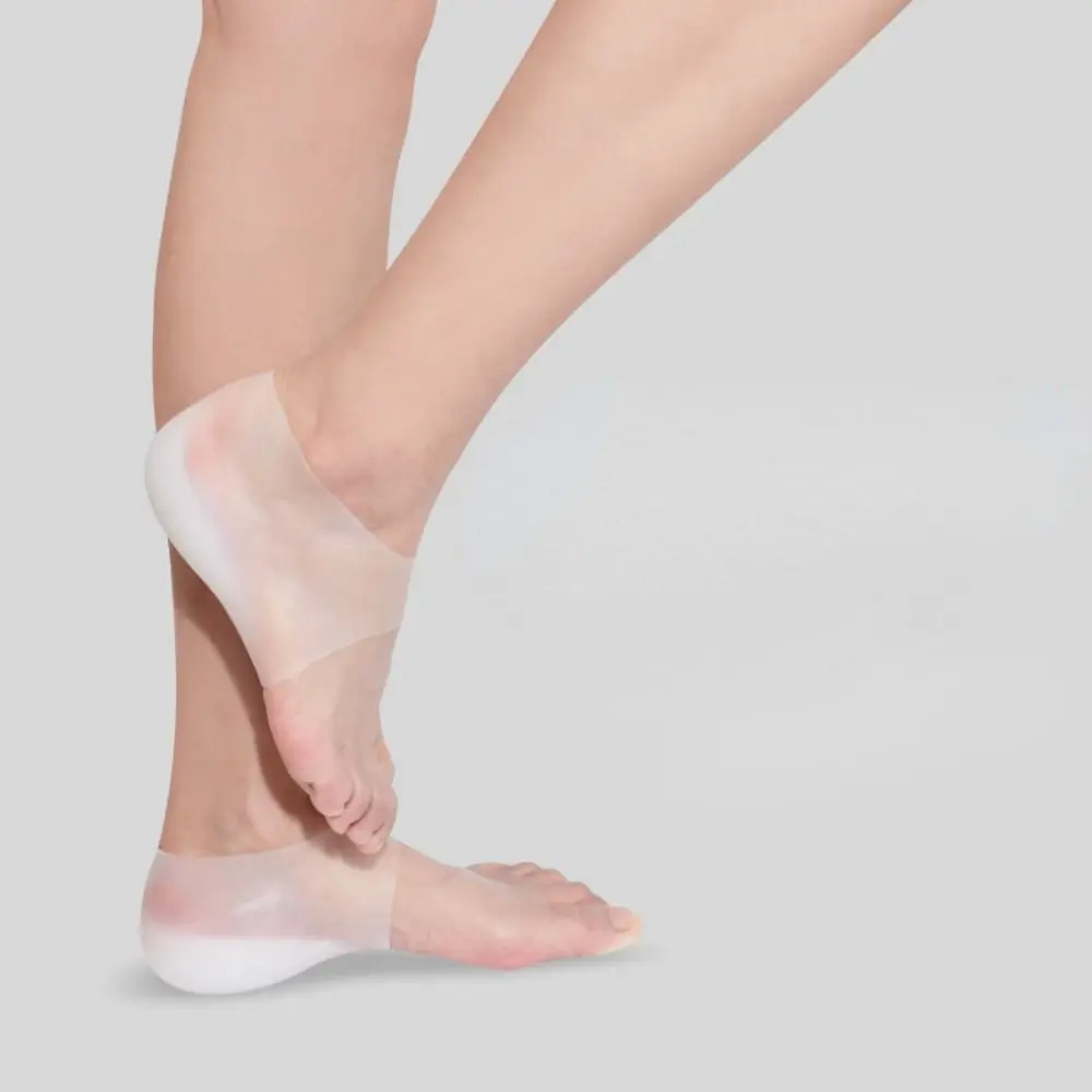 1Pair 2-6cm Insoles for Plantar Fasciitis Shoe Sole Invisible Height Increased Insole Silicone Heel Socks for Women Men Insoles