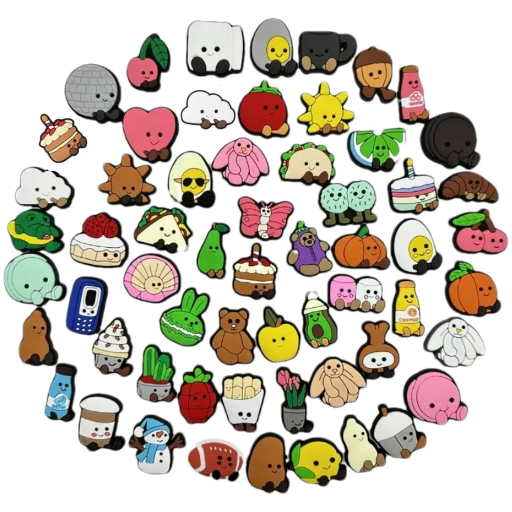 Featuring Cute Foods, Animals & Whimsical Characters. Personalize Your Shoes With These Sweet, Playful Accessories.