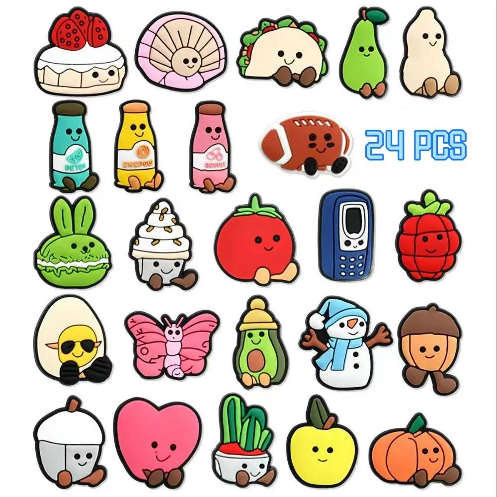 Featuring Cute Foods, Animals & Whimsical Characters. Personalize Your Shoes With These Sweet, Playful Accessories.