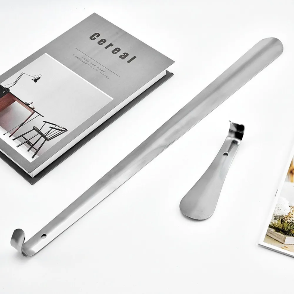 New Extra Long Shoe Horn 30/42/52cm Stainless Steel Shoes Remover Slip Shoe Pull Tool Silver Shoehorn Lifter Aid for Men Women