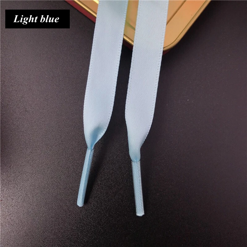 Silk Shoe laces Satin Ribbon Flat Shoelaces Women Sneakers Shoelace Boots laces for shoes Length 80CM 100CM 120CM 150CM