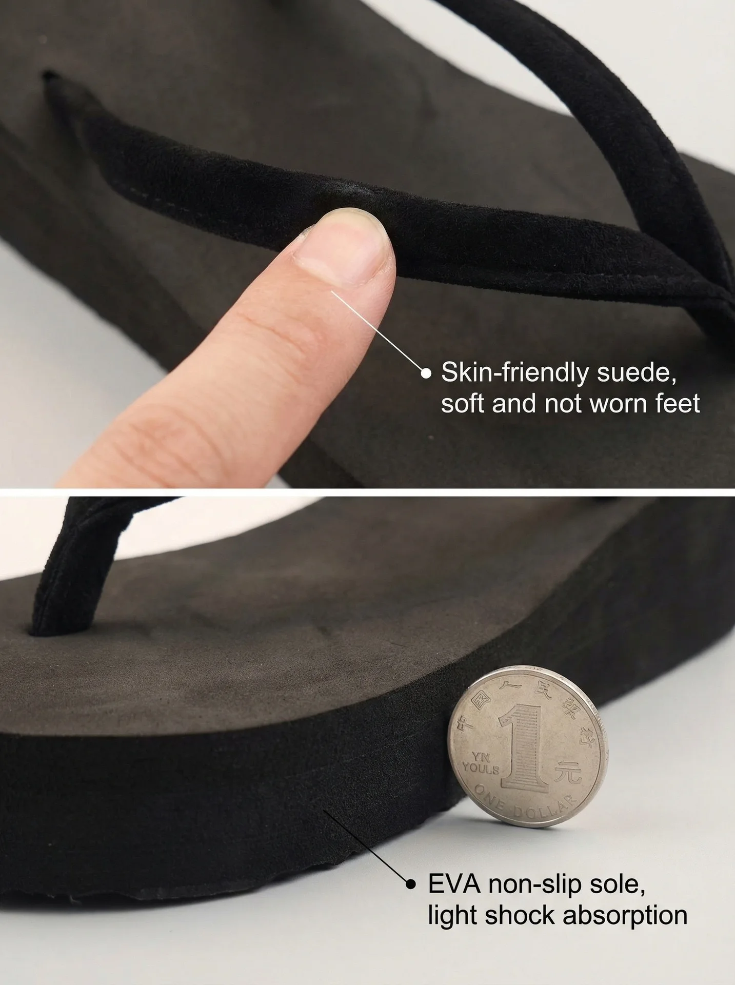 Women's Wedge Heel Flip-flops Summer Shoes Slippers 5CM Beach Home Slippers Women's Flip-flops Foam Slippers