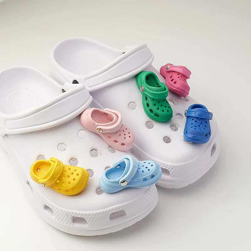 PVC Shoe Charms for Clog Sandals Slides Cute Clog Design Shoe Buckles DIY Funny Shoe Accessories Party Gifts for Women Men