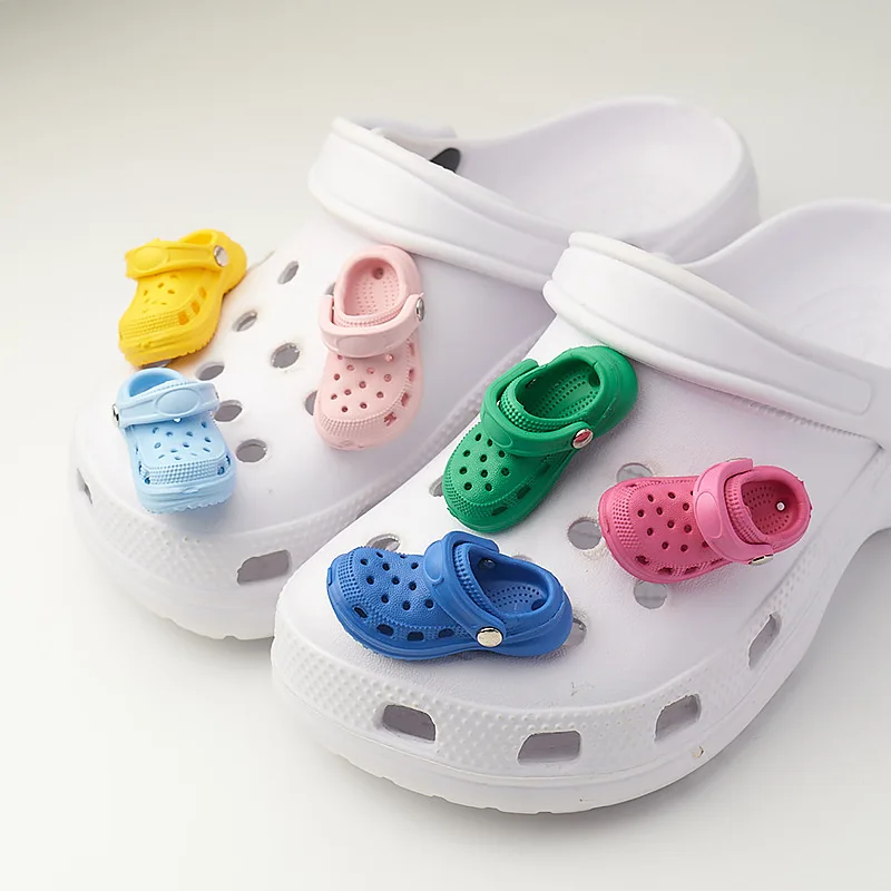 PVC Shoe Charms for Clog Sandals Slides Cute Clog Design Shoe Buckles DIY Funny Shoe Accessories Party Gifts for Women Men
