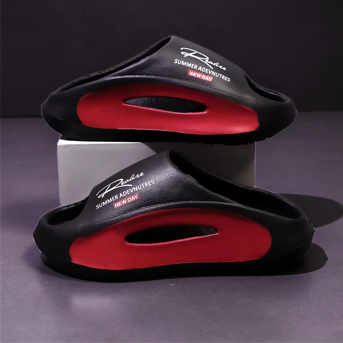 Men'S Casual Slip-On Sandals - Lightweight EVA Material, Open Toe Design, All-Season Comfort for Casual Attire, Strappy Sandal