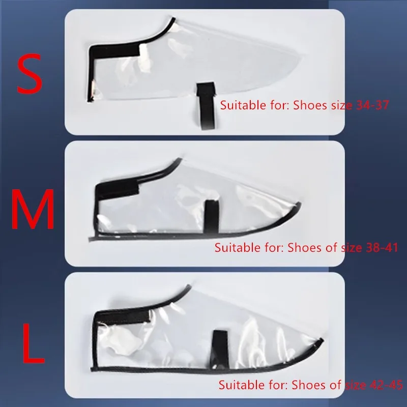 Transparent Shoe Covers For Hair Salon Dustproof Waterproof Non-Slip Easy Wear And Remove Shoe Protectors For Hair Stylists