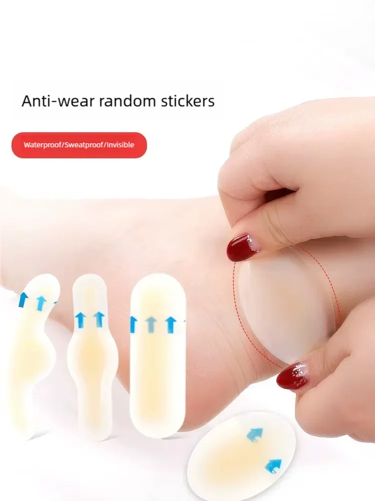 20pcs Blister Plasters Invisible Hydrocolloid Gel Blister Bandages Blister Cushion Pad for Heel Foot Toe and Guard Skin