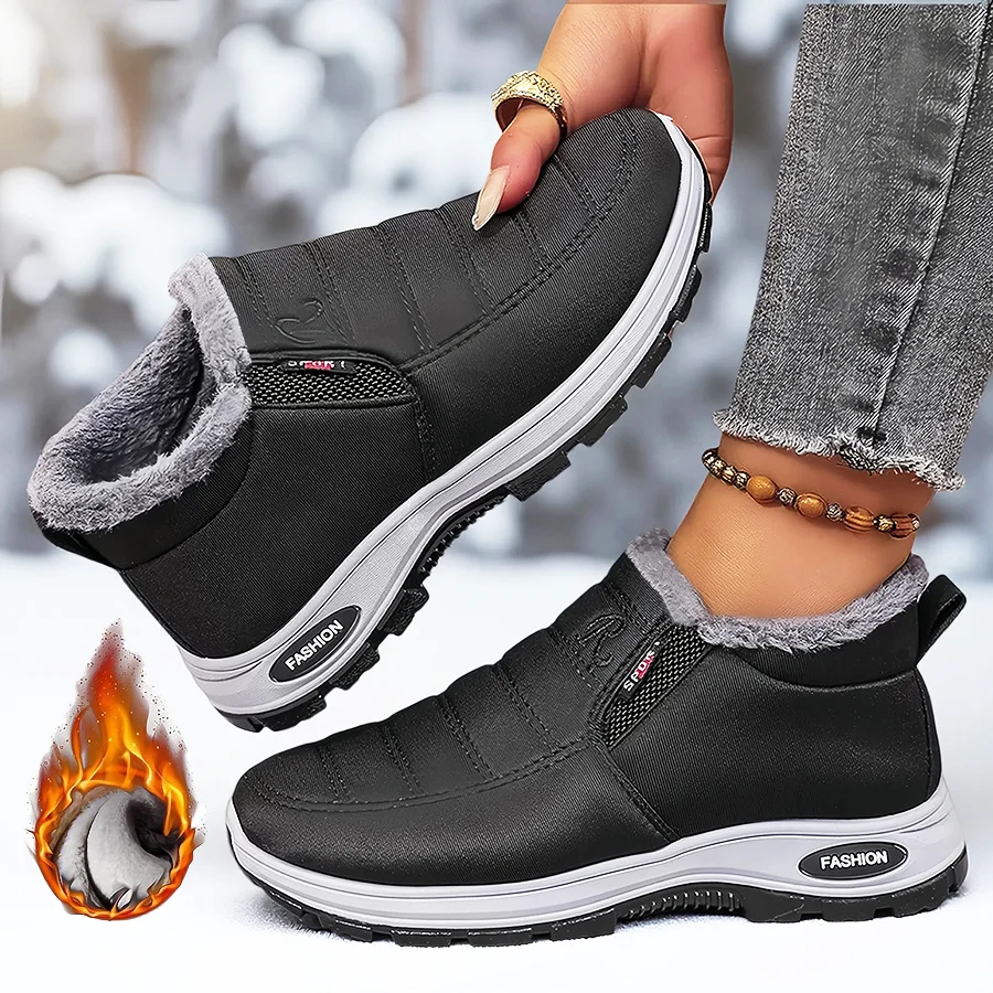 Ultra Soft Cozy Inner Anti Slip Outdoor Shoes, Fashion Cold Proof Comfort Booties For Daily Commute & Outdoor Activities