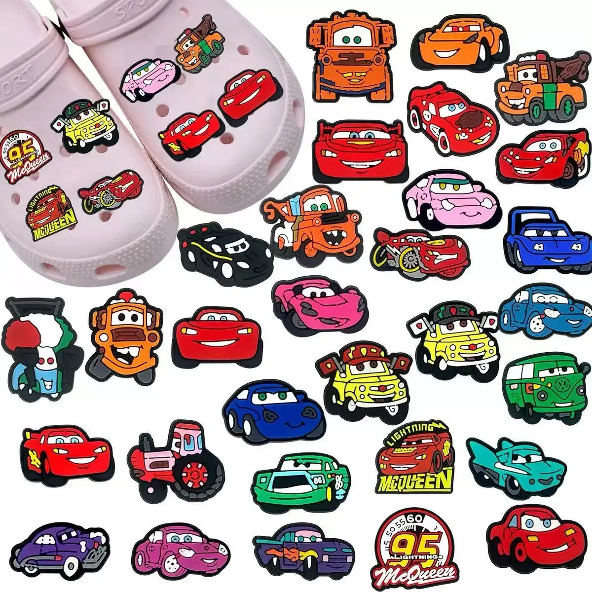Hot Toys Automobile Tools 10-100pcs Shoe Charms For Sandals, Shoe Decoration Accessories Shoe Pins Great Gift For Men Women