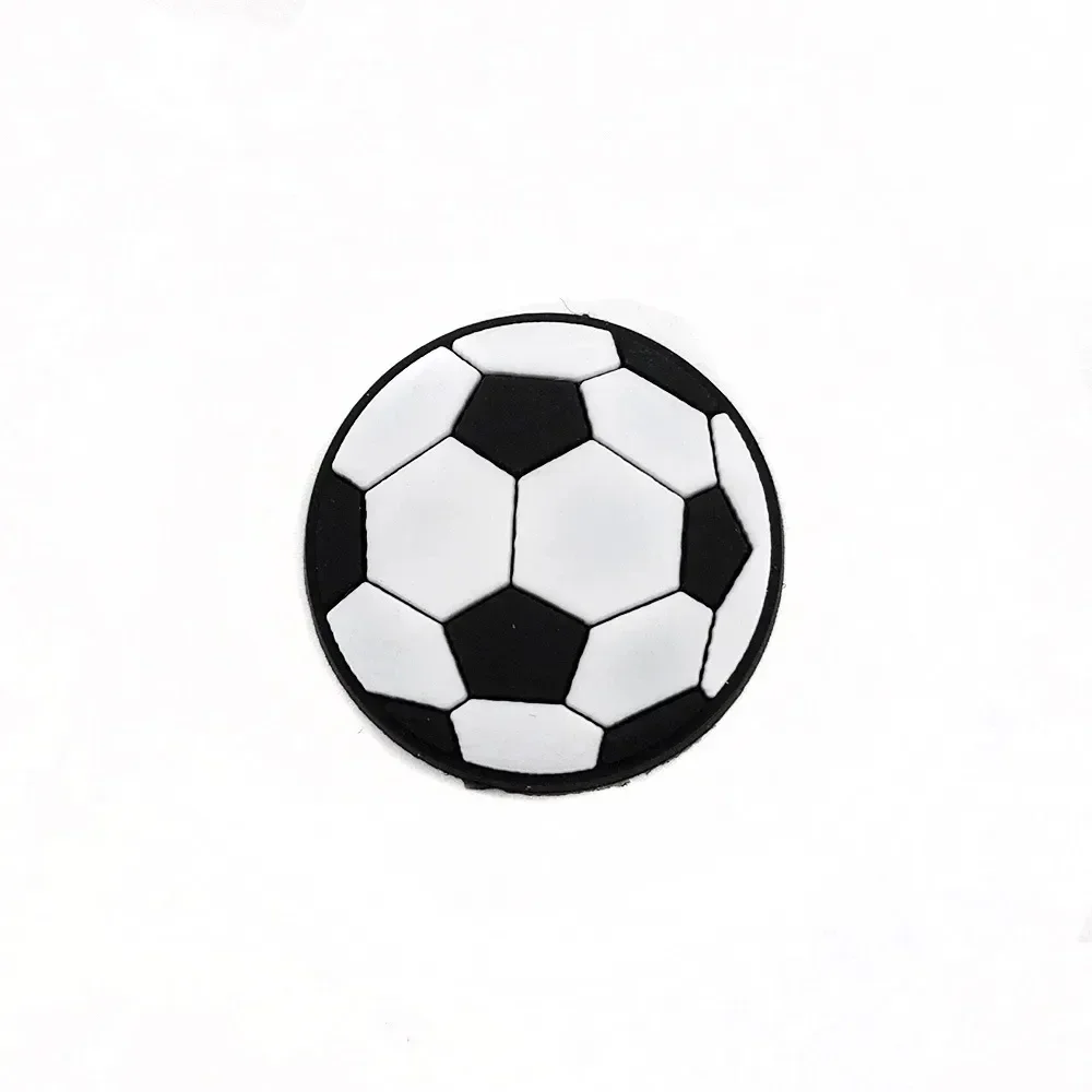 18PCS Set Boys Men Football Style Buckle Soccer Sports Theme Hole Shoes Charms Packs Decoration Slipper Sandals Shoe Accessories