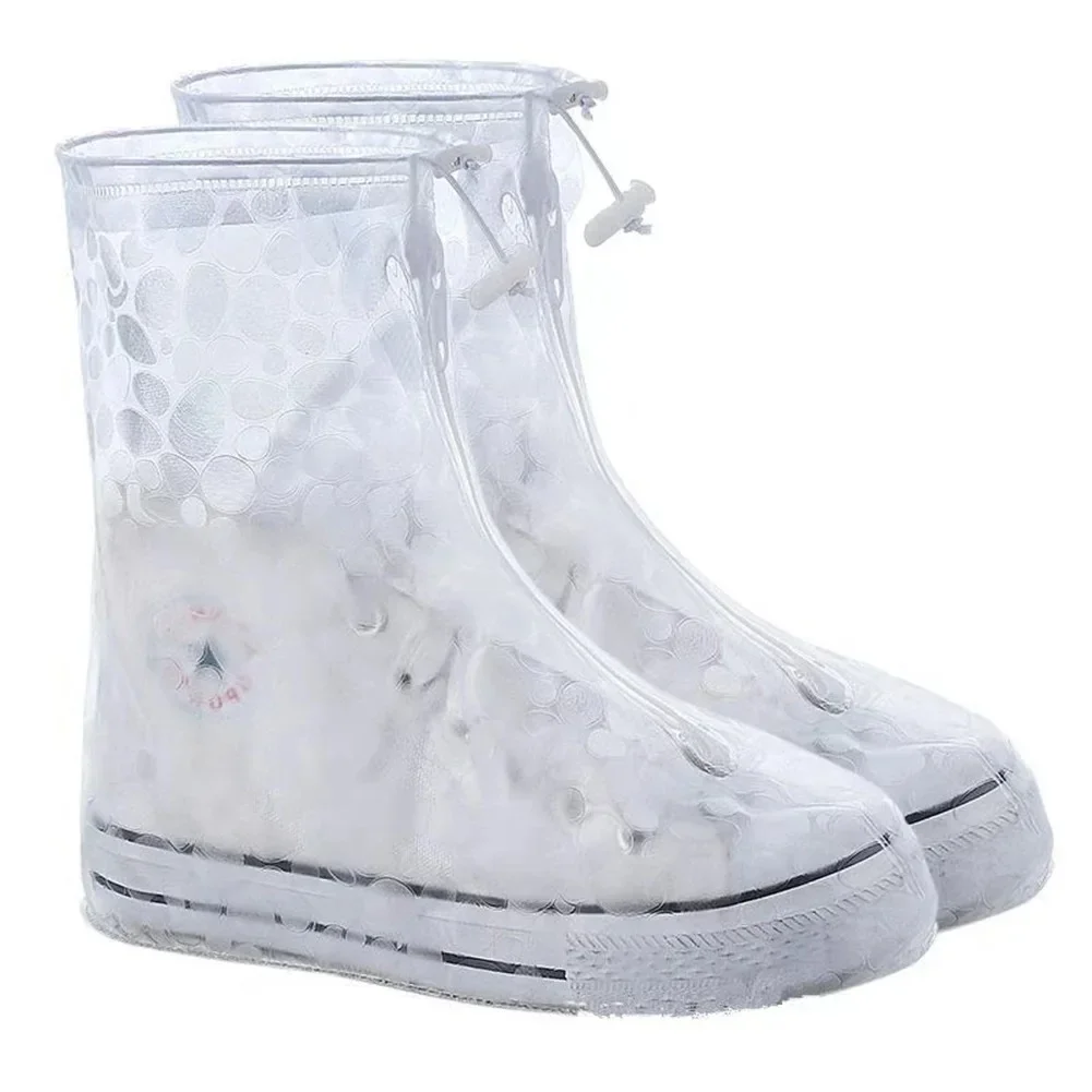 Shoes Cover Rain Waterproof Quality Thick Shoes Protectors Rain Boots PVC Non-Slip Rainy Shoe Cover Adult Kids Water proof shoes