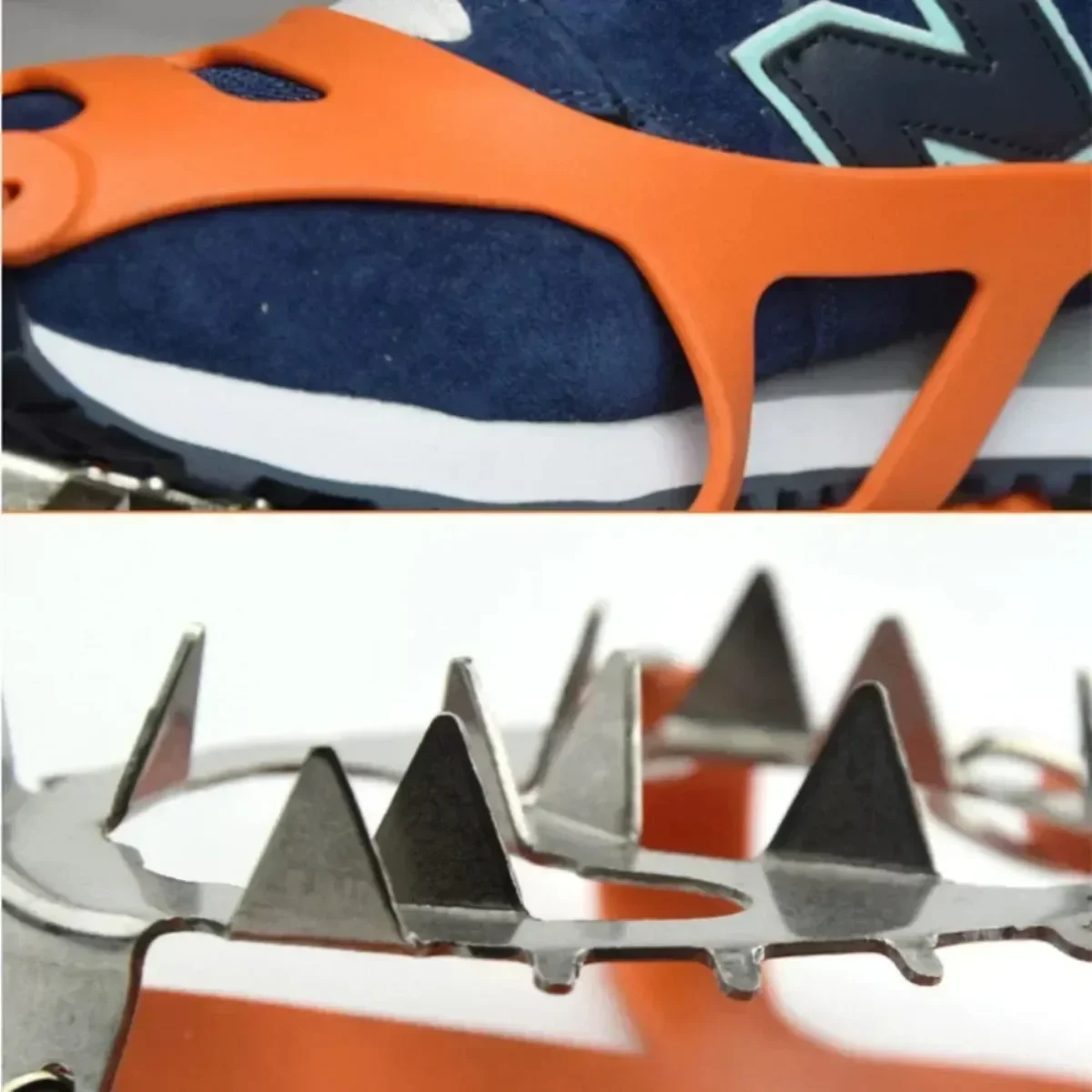 18 Studs Professional Anti Slip Ice Snow Climbing Crampons Mountaineering Hiking Camping Winter Outdoor Spike Shoes
