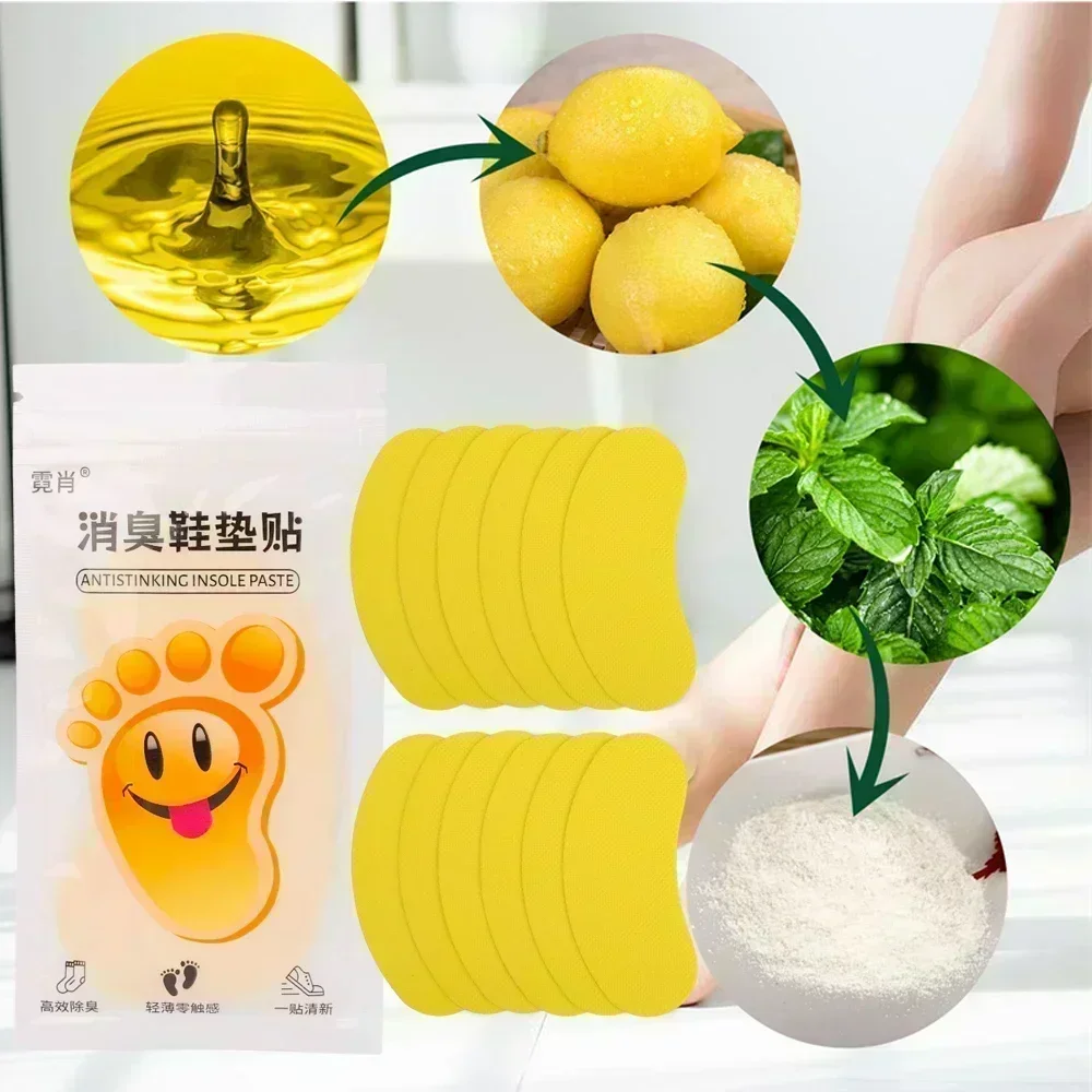 New Deodorant Foot Odor Prevention Foot Sweat Sports Shoes Sticker Sneaker Smell Fresh Fruity Aroma Insole Sterilization Sticker