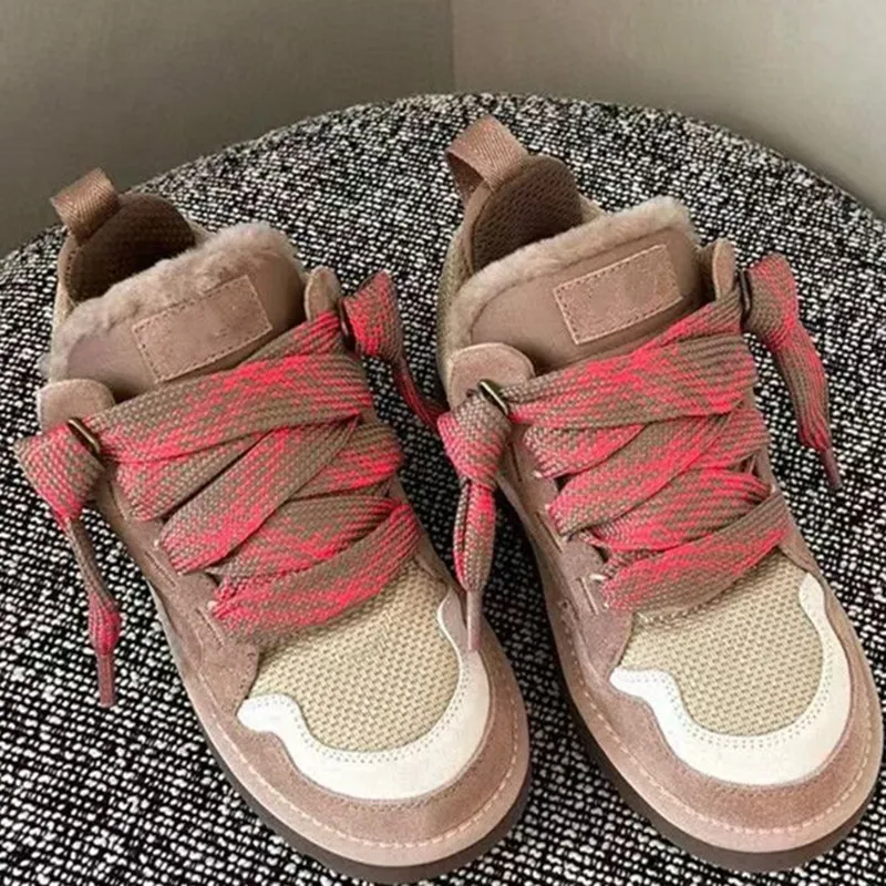 Winter Snow Boots Wider Shoelaces Check Pattern Binary Color Laces Men Women Trend Sport Casual Basketball DE Trainig Shoe Laces