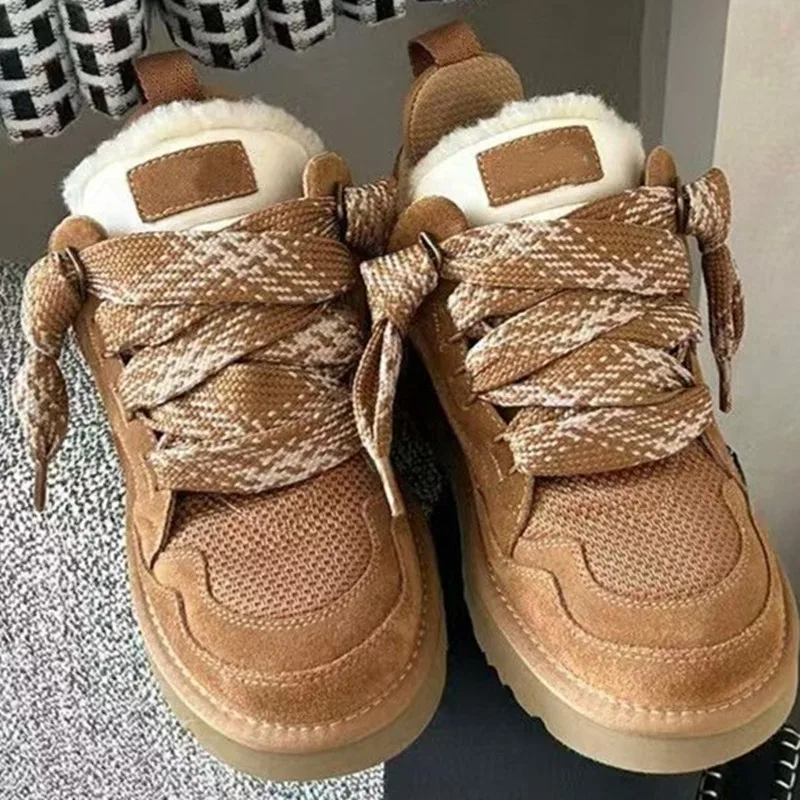 Winter Snow Boots Wider Shoelaces Check Pattern Binary Color Laces Men Women Trend Sport Casual Basketball DE Trainig Shoe Laces