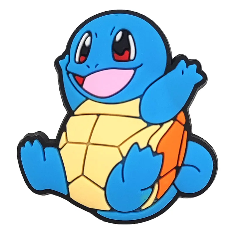 2/13Pcs Large Pokémon Squirtle Pikachu Shoe Charms For Slides Sandals,PVC Shoe Decorations Accessories For Birthday Gift