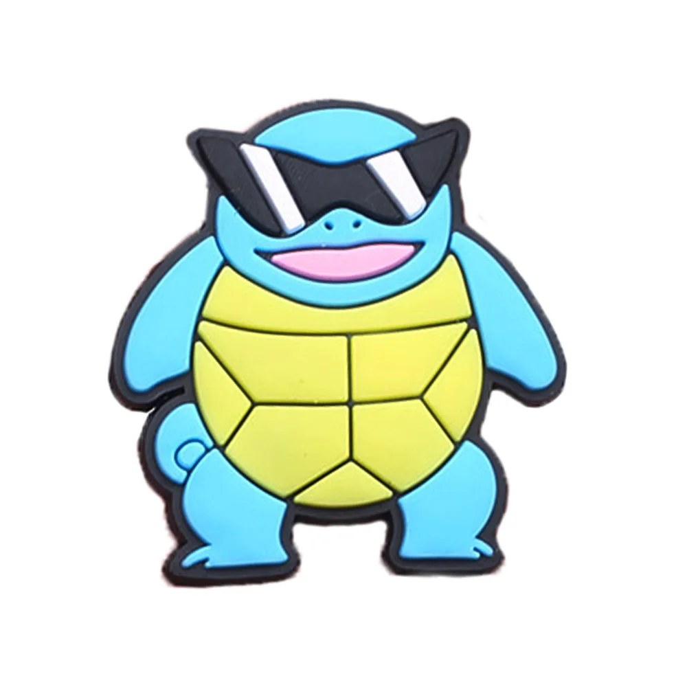 2/13Pcs Large Pokémon Squirtle Pikachu Shoe Charms For Slides Sandals,PVC Shoe Decorations Accessories For Birthday Gift