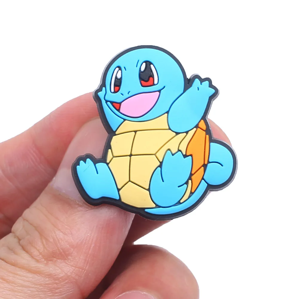 2/13Pcs Large Pokémon Squirtle Pikachu Shoe Charms For Slides Sandals,PVC Shoe Decorations Accessories For Birthday Gift