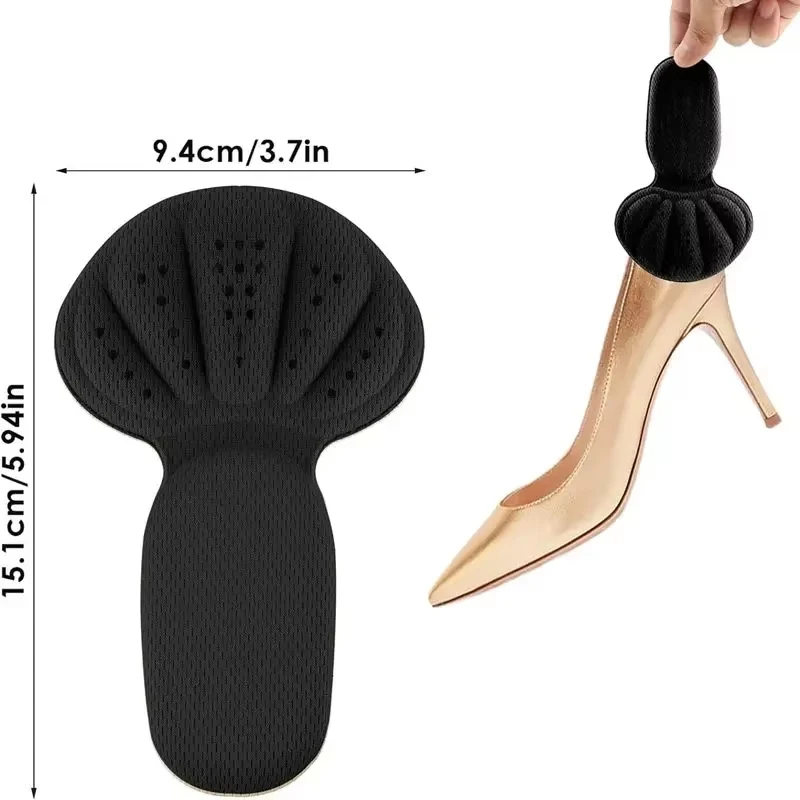 New 2-In-1 Sponge Heel Insole, Heel Protector, For Shoes That Are Too Big, Soft Mesh Anti-Slip Heel Insole.