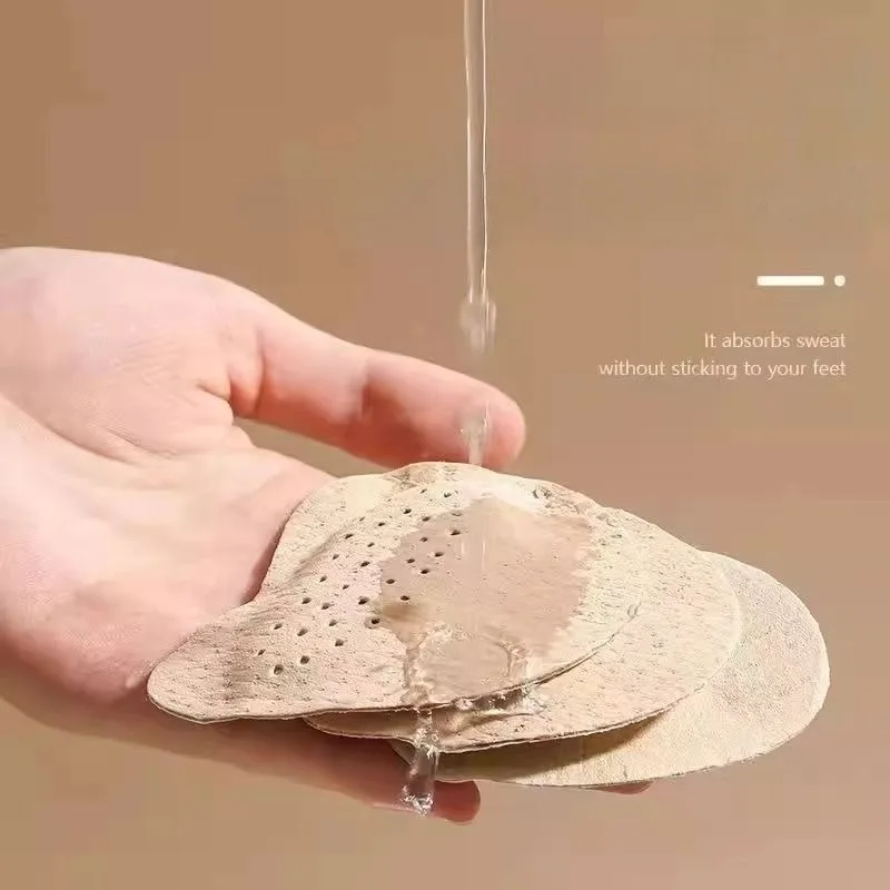 Sandal Anti-Slip Pads: High Heel Forefoot Cushions for Women, Pain Relief Sweat Absorbing Half Insoles