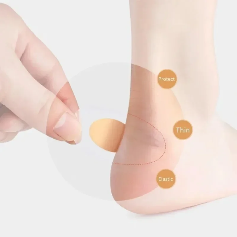 100pcs Gel Grip Heel Protector Adhesive Foot Patches Blister Pads Heel Liner Shoes Stickers Plaster Foot Care Cushion