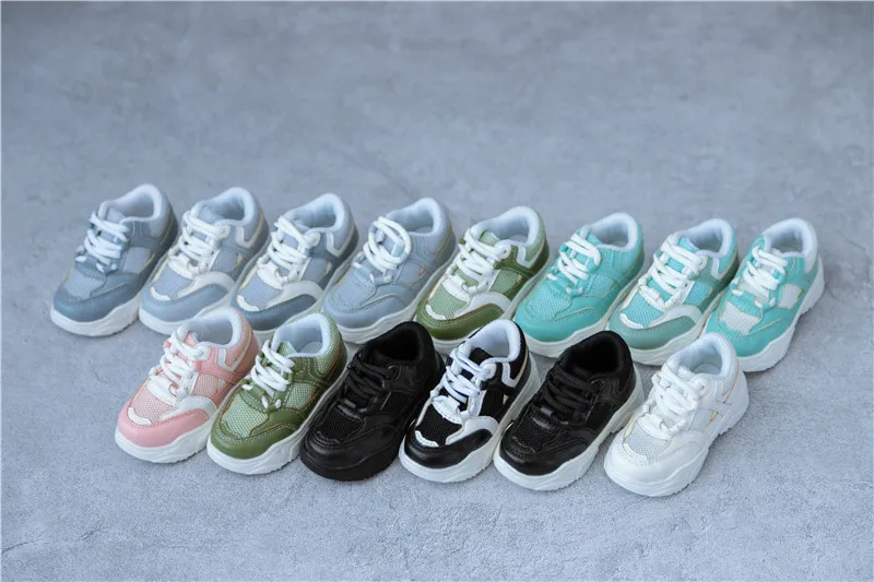 BJD Doll Unisex Mesh Sports Shoes 1/3 1/4 1/6 ID75 Color Combinations Casual Fashionable Multicolored Shoes Doll Accessories