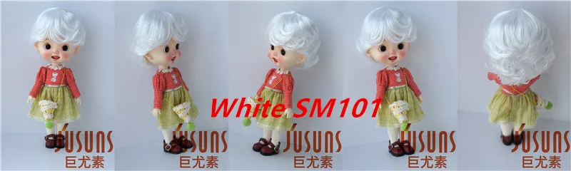 Reborn Doll Wigs JD075 9-10inch 10-11inch 23-25CM 25-28cm 39CM Boyish Cupid Curls Synthetic Mohair Blythes BJD Doll Wigs