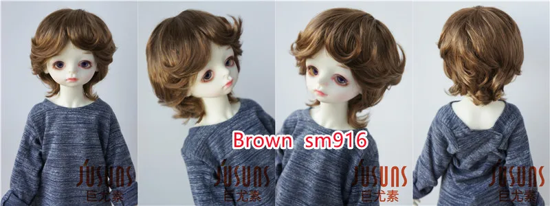 Reborn Doll Wigs JD075 9-10inch 10-11inch 23-25CM 25-28cm 39CM Boyish Cupid Curls Synthetic Mohair Blythes BJD Doll Wigs