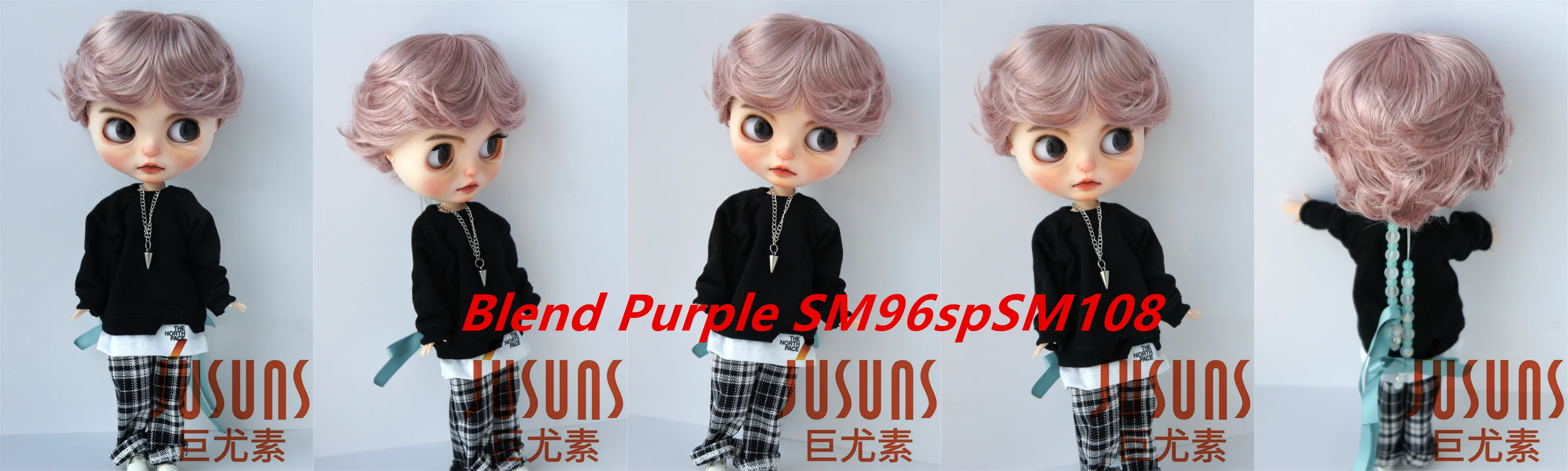 Reborn Doll Wigs JD075 9-10inch 10-11inch 23-25CM 25-28cm 39CM Boyish Cupid Curls Synthetic Mohair Blythes BJD Doll Wigs